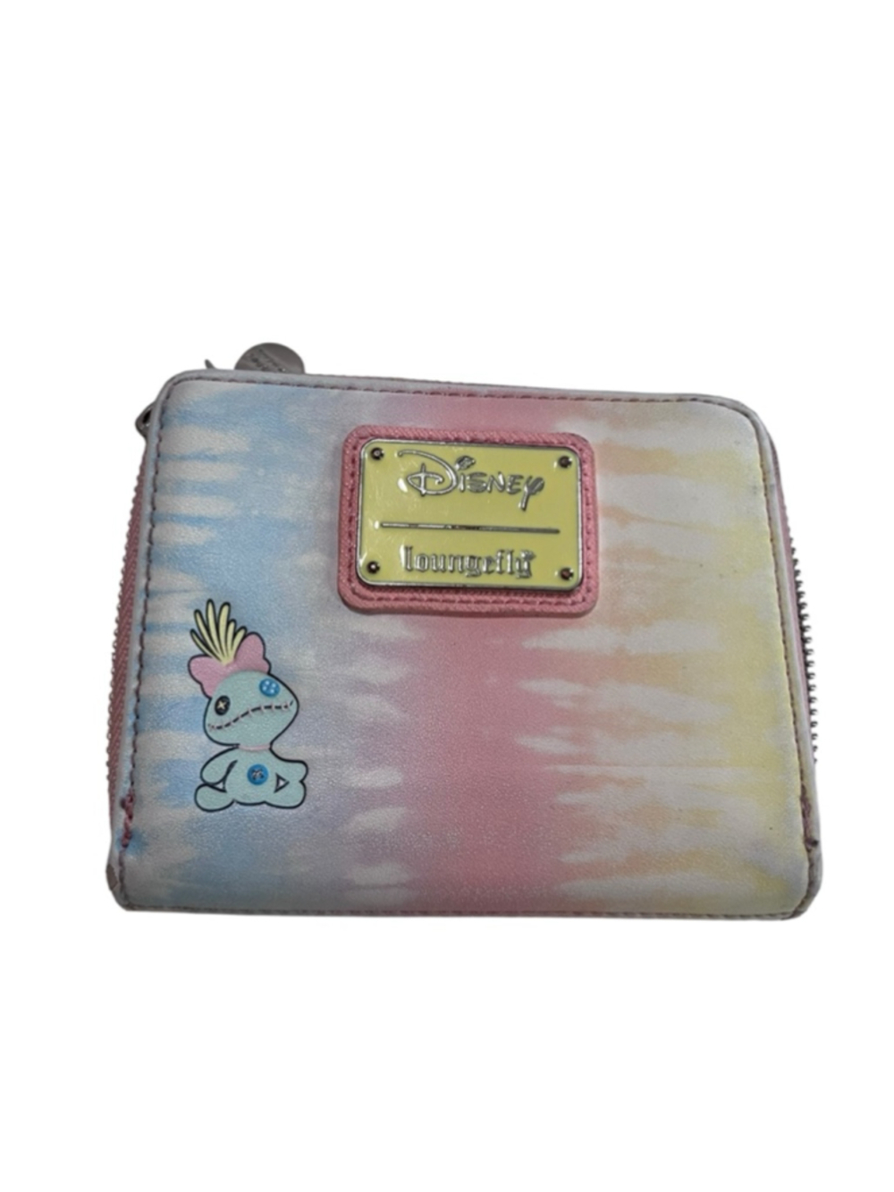 EUC Women's Loungefly Stitch Tie-Dye Wallet One Size Multicolor Pink - Picture 1 of 8